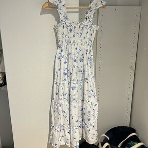 Brand new no tags hill house home Ellie Nap Dress Blue Botanical XS